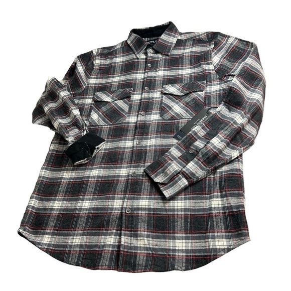 NWT Kenneth Cole Plaid Flannel Mens Small - Picture 3 of 11